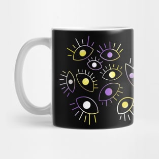 Eyes of the Void - Nonbinary Pride Mug